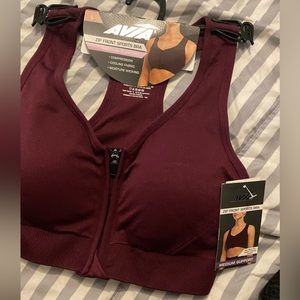 Front Zip Sports Bra